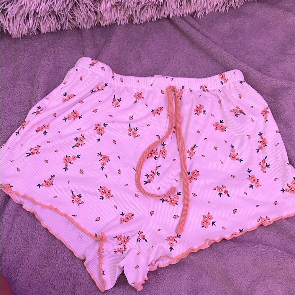 Target Pink Floral Athletic Shorts